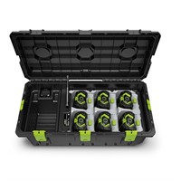 Mobil laddningsbox för 6 batterier