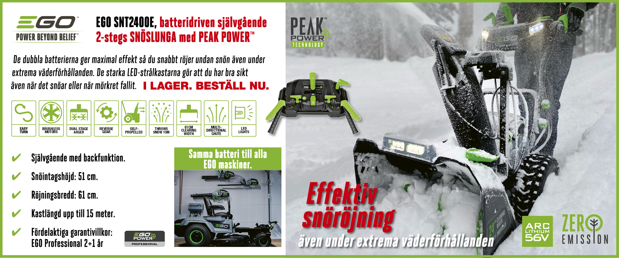 Snöslunga SNT2400E-K2753