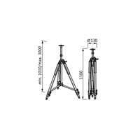 Laserstativ LKS 100-300 cm F 5/8''