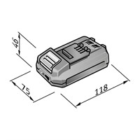 Batteri 18.0/2.5Ah