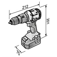 Slagborrmaskin PD2G18.0-EC i set