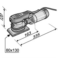 Fyrkantsslip OSE2-80 EC