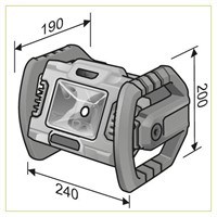 Byggplatslampa LED CL2000 18.0