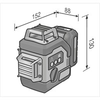 Korslinjelaser ALC3x360 10.8 G/R