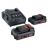 Batteripack 2x 2.5Ah plus laddare 18V