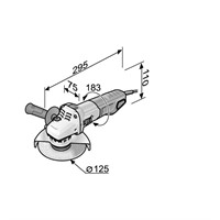 Vinkelslip L13-10 125-EC 230/CEE