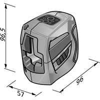 Korslinjelaser ALC2/1-G/R