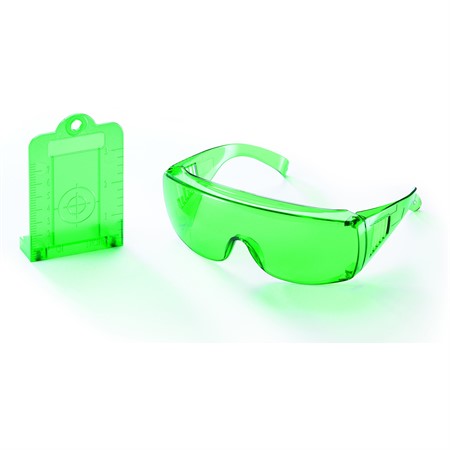 Glasögon med målkort Gröna