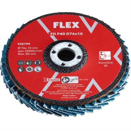 Lamellslipskiva P40 D76x10 3st