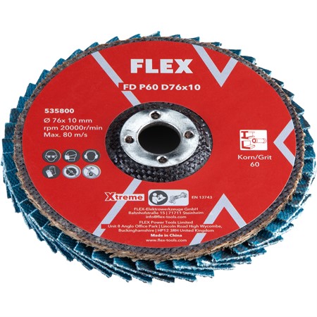 Lamellslipskiva P60 D76x10 3st