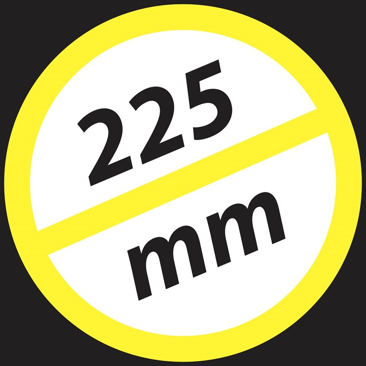 225mm